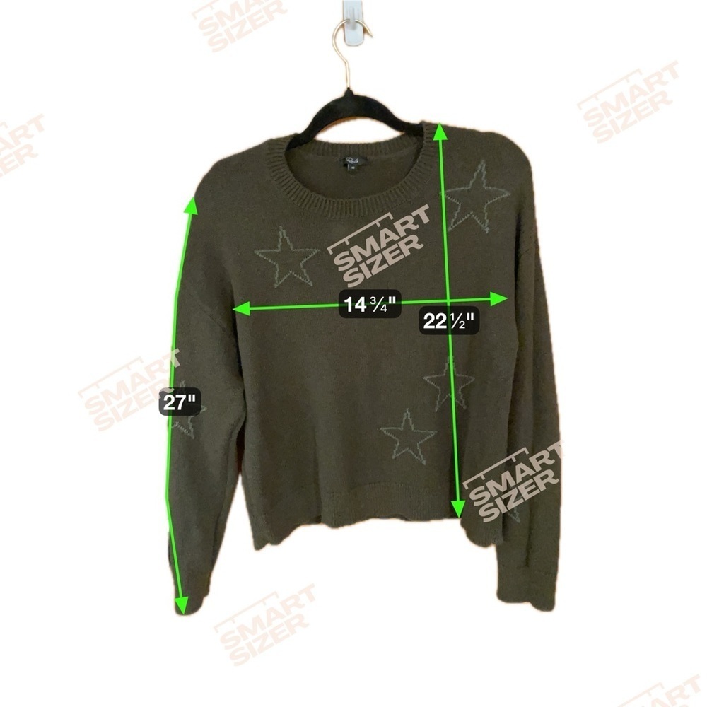 Rails Perci Star Sweater in Olive Green - Picture 7 of 7
